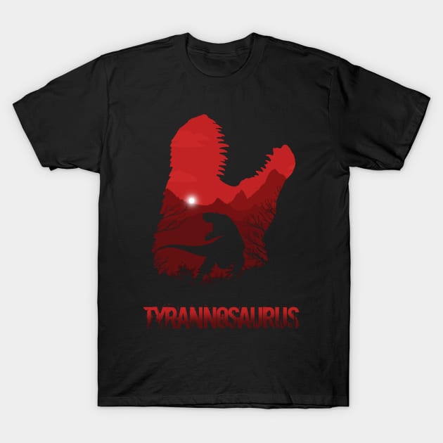 Tyrannosaurus V2 T-Shirt by Meca-artwork